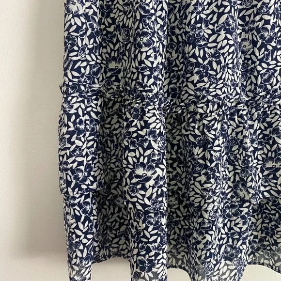 J. Crew Navy and White Floral Ruffle Mini Skirt - Picture 12 of 14